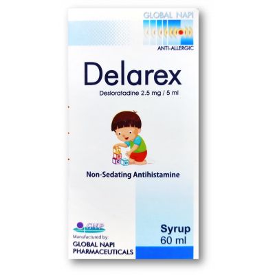 DELAREX 2.5 MG / 5 ML NON-SEDATING ANTIHISTAMINE ( DESLORATADINE ) SYRUP 60 ML